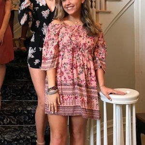 Angie Floral Off The Shoulder Dress